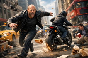 Jason Statham si Reinventa: Tra Commedia e Azione in 'Jason Statham Stole My Bike'
